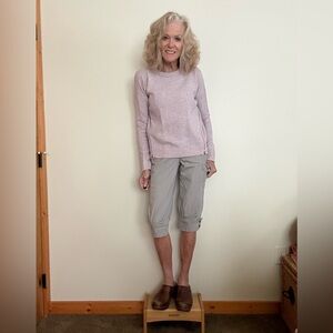 Soft Pink Sweater with zip accents.  J. Crew of course